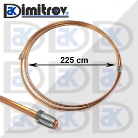 Спирачна тръбичка медна 10х1 / 10х1 - 225 cm